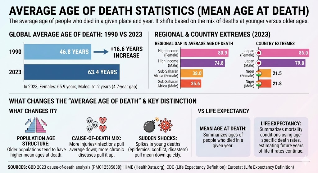 average age of death statistics